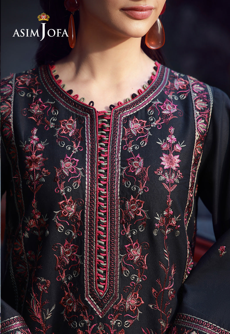 AJMUB-09 Embroidered Cambric Stitched 3 Pcs