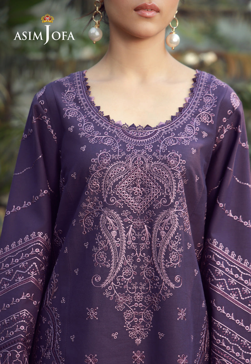 AJMUB-05 Embroidered Cambric Stitched 3 Pcs