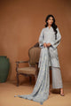 2 Piece Embroidered Organza Suit