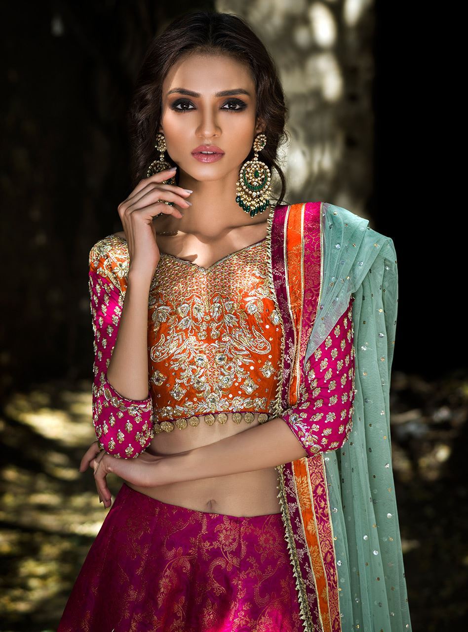 Orange And Hot Pink