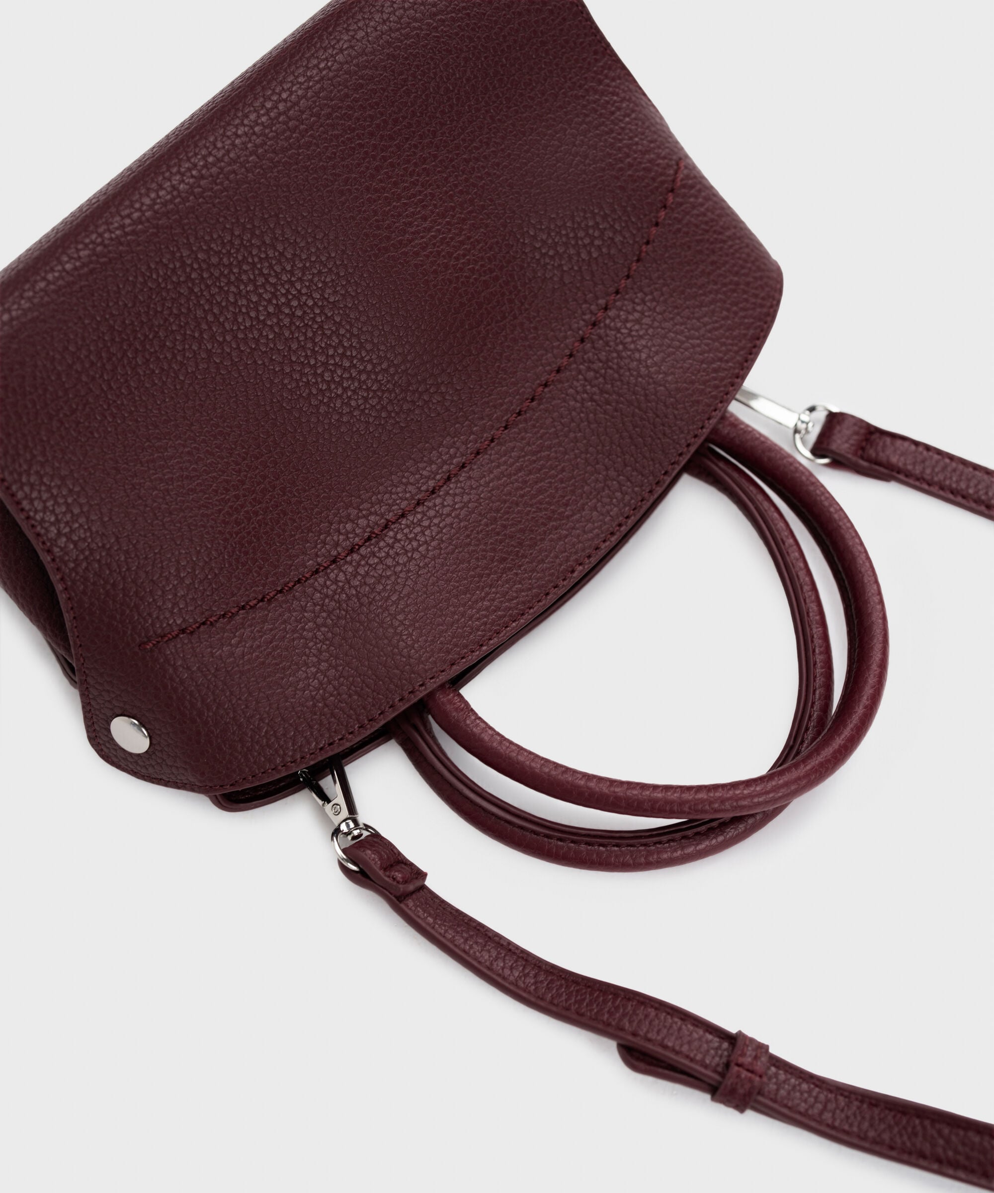 Burgundy Top Handle Bag