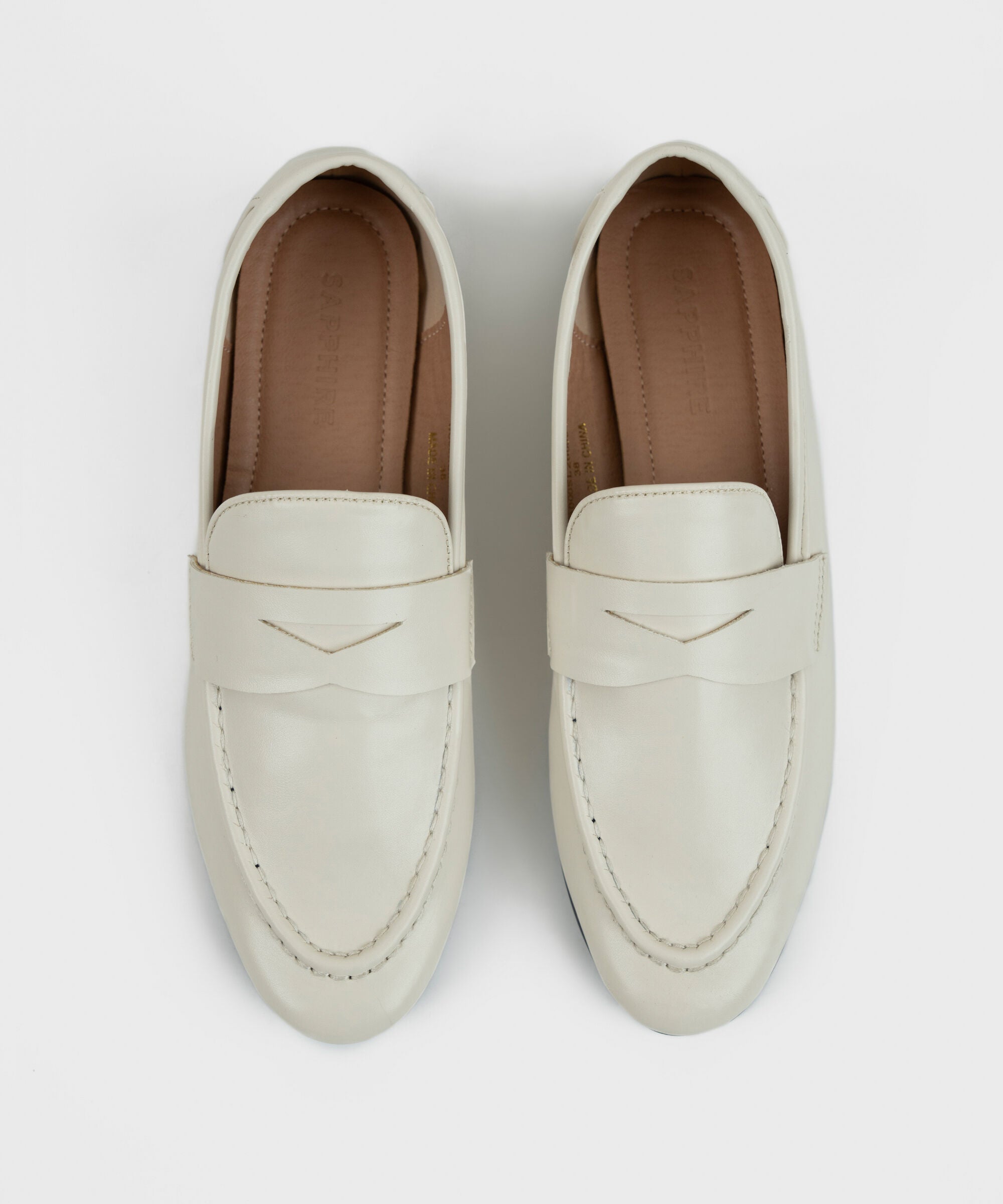 OFF WHITE PENNY LOAFERS
