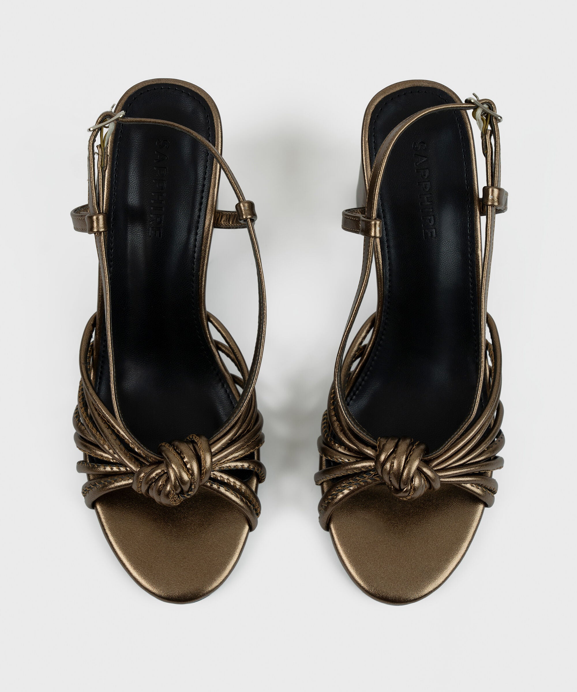 BRONZE BLOCK HEEL
