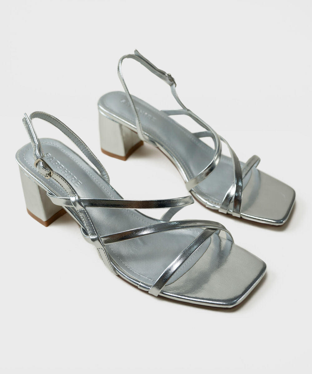 Silver Block Heels 0000SL260048