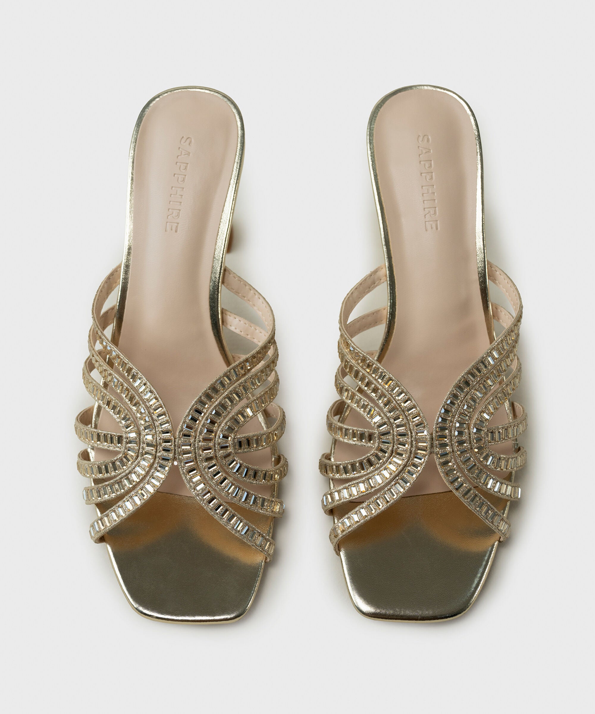 Gold High Heels