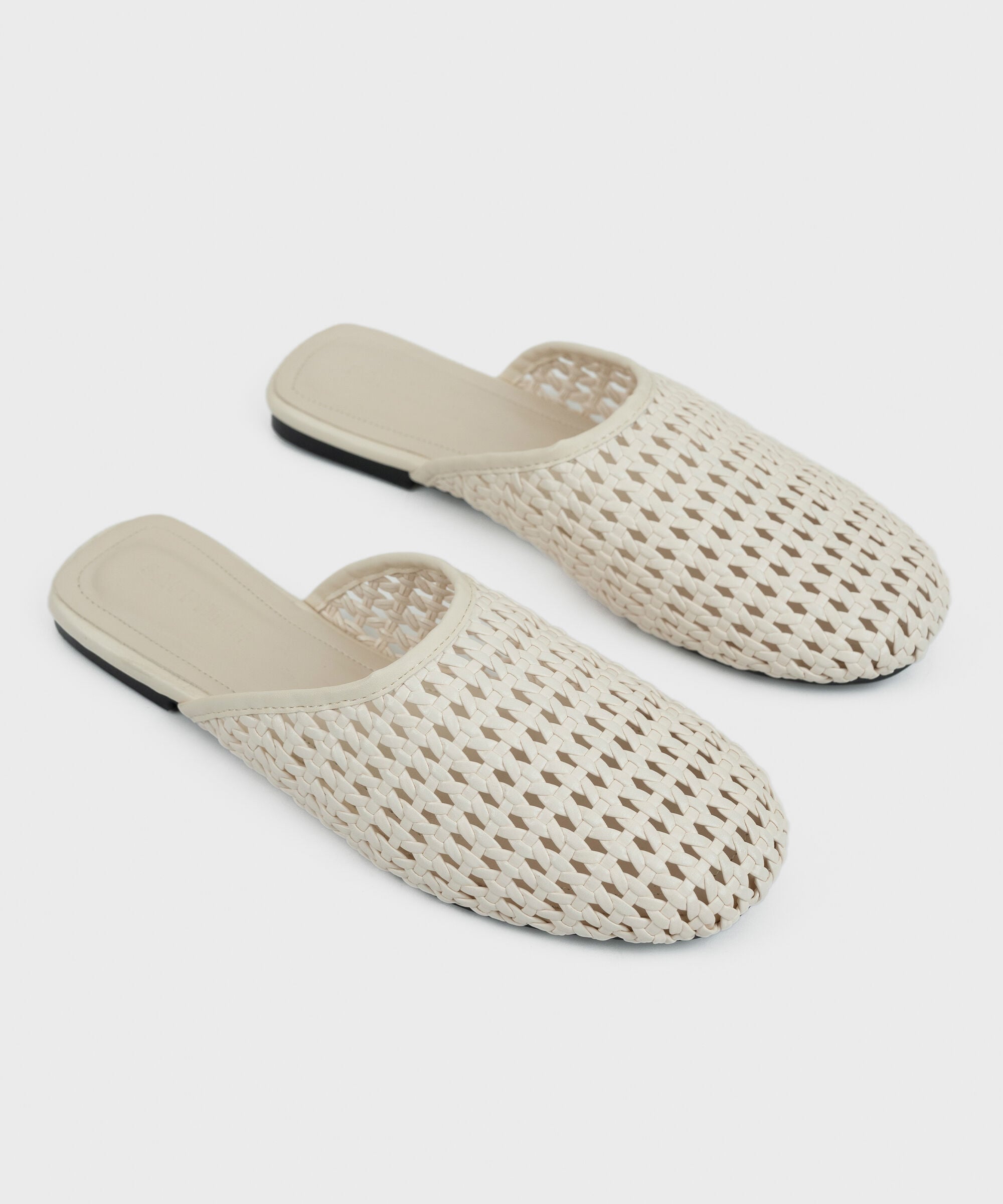 Off White Braided Mules 0000SL260092