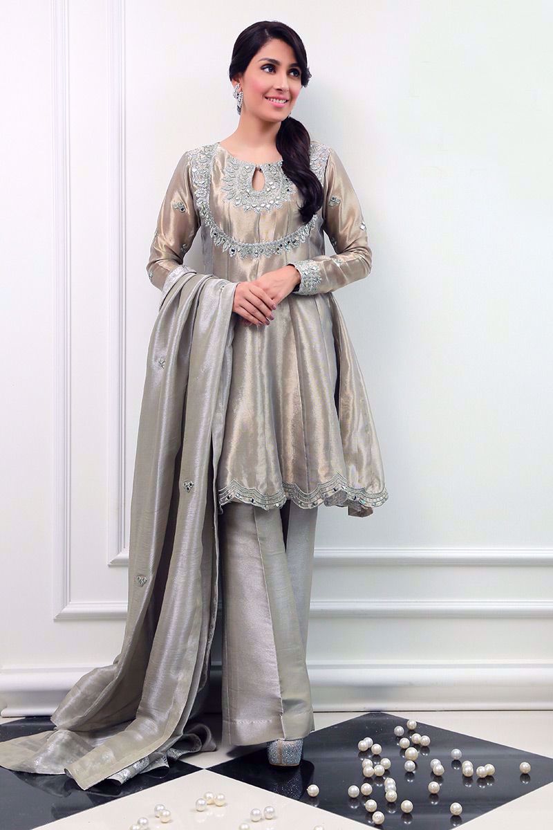 Agaste grey Shirt and Dupatta With Pants
