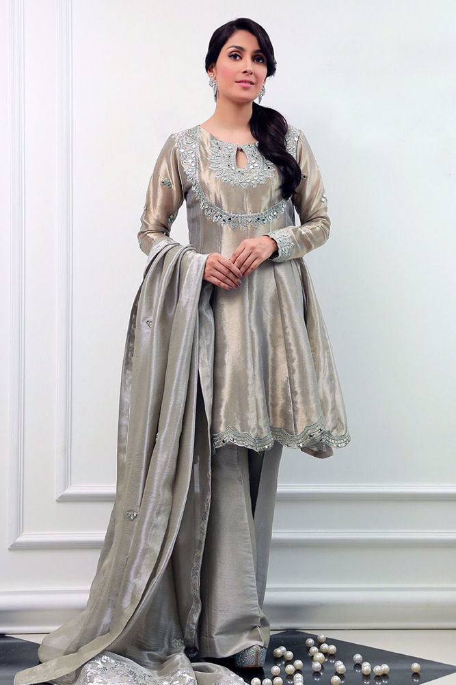 Agaste grey Shirt and Dupatta With Pants