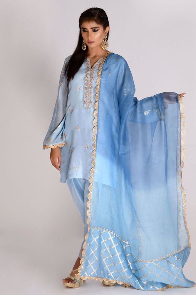 French Silk Kurta