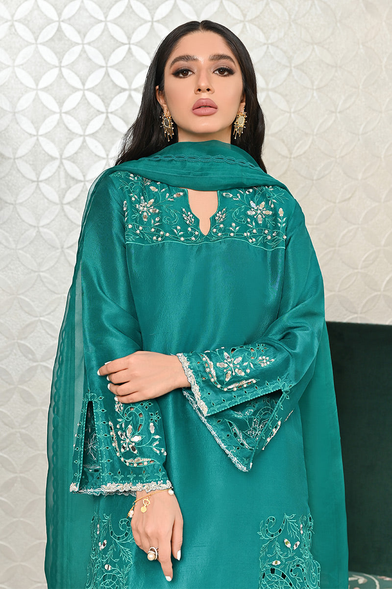 Maldives Green Raw Silk