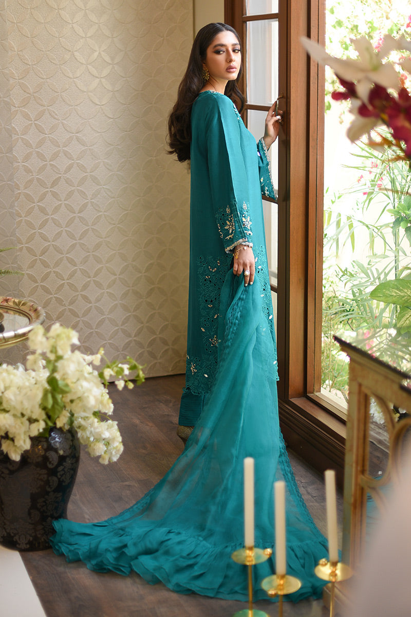 Maldives Green Raw Silk