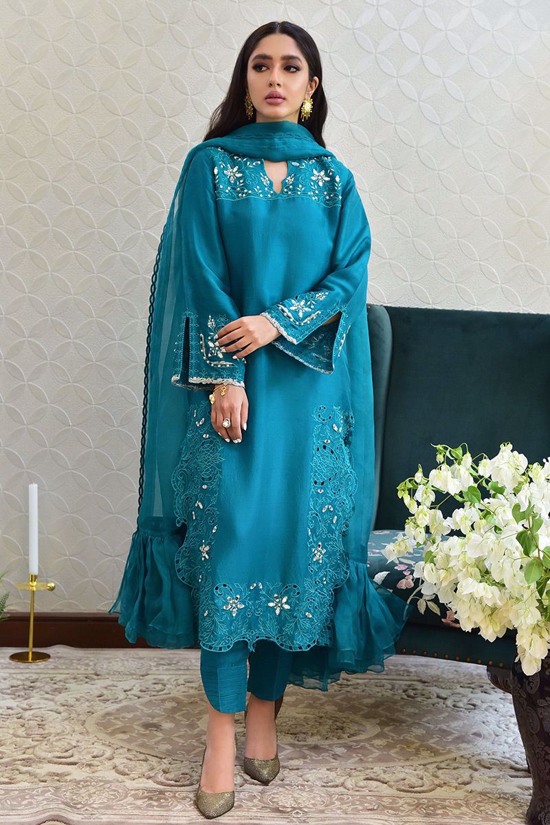 Maldives Green Raw Silk
