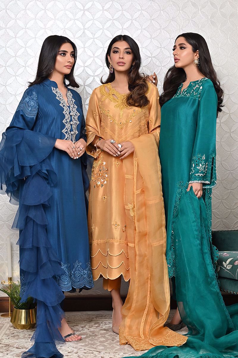 Maldives Green Raw Silk