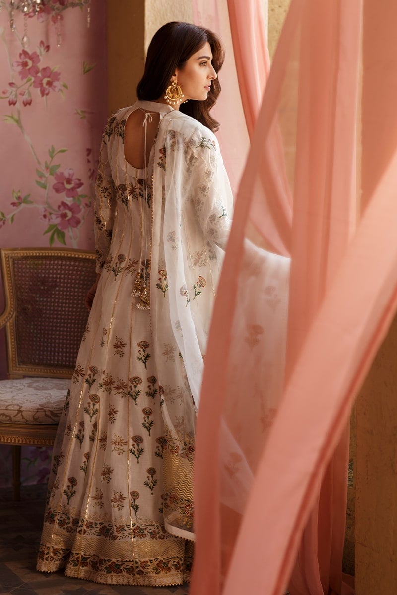 Subtle Bloom Angarkha and Dupatta