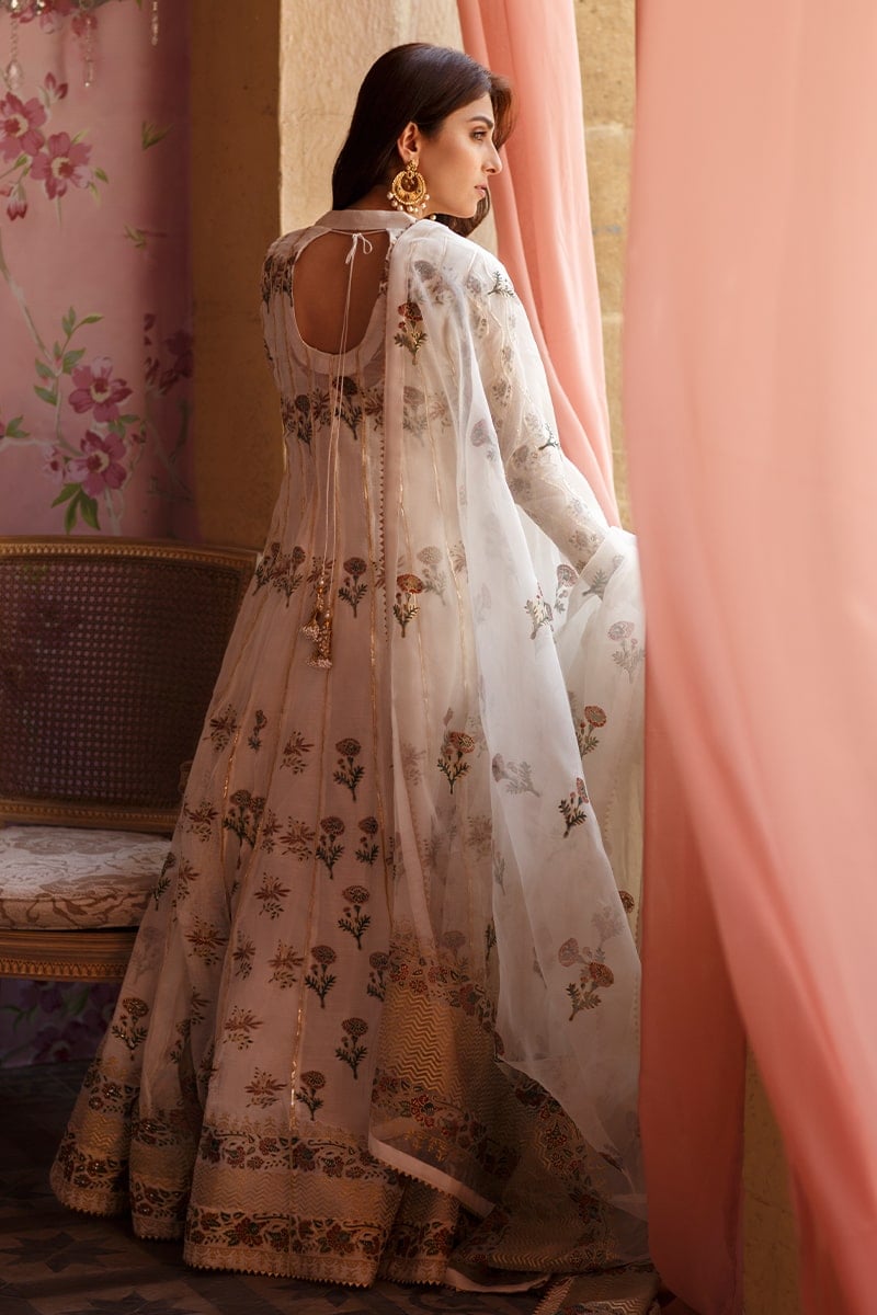 Subtle Bloom Angarkha and Dupatta