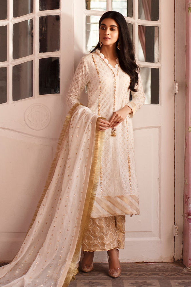 Orchid Shirt and Dupatta With Pants