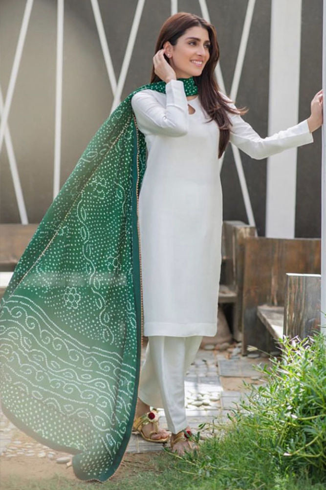 Flame Shirt and Dupatta