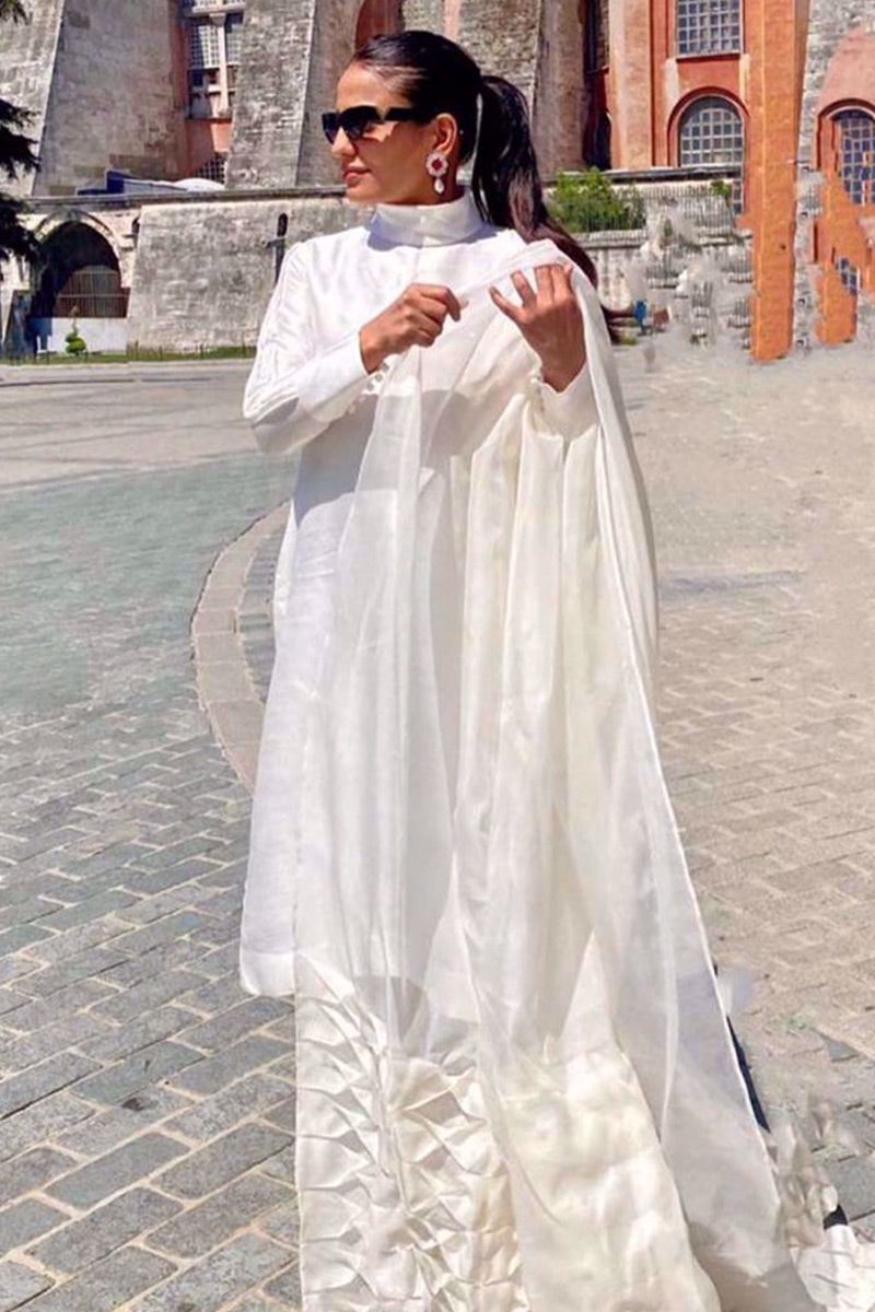 Crystal Moonstone Shirt and Dupatta