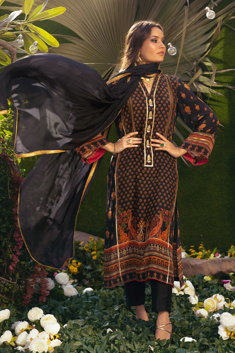 Ziggy - Black Shirt And Dupatta