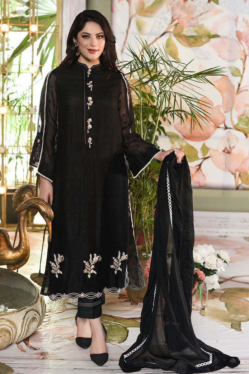 Parishay - Black - Shirt And Dupatta