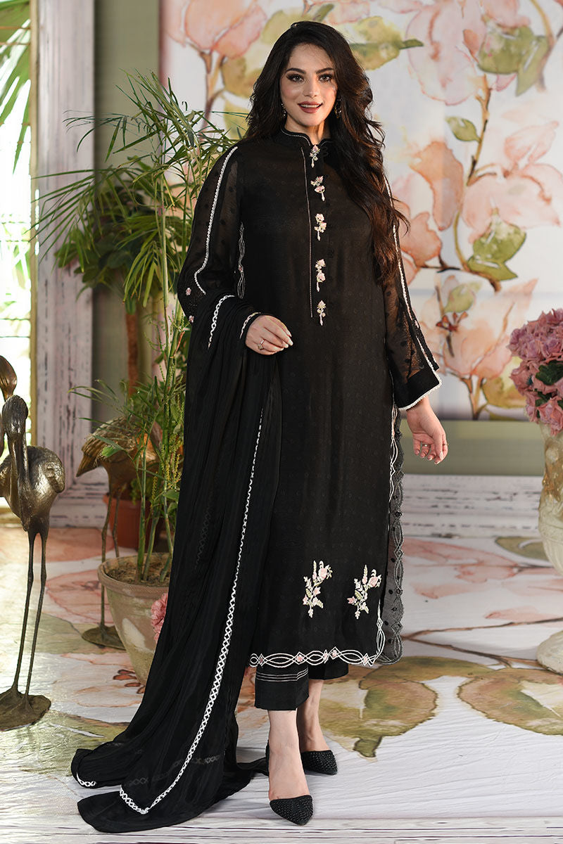 Parishay - Black - Shirt And Dupatta