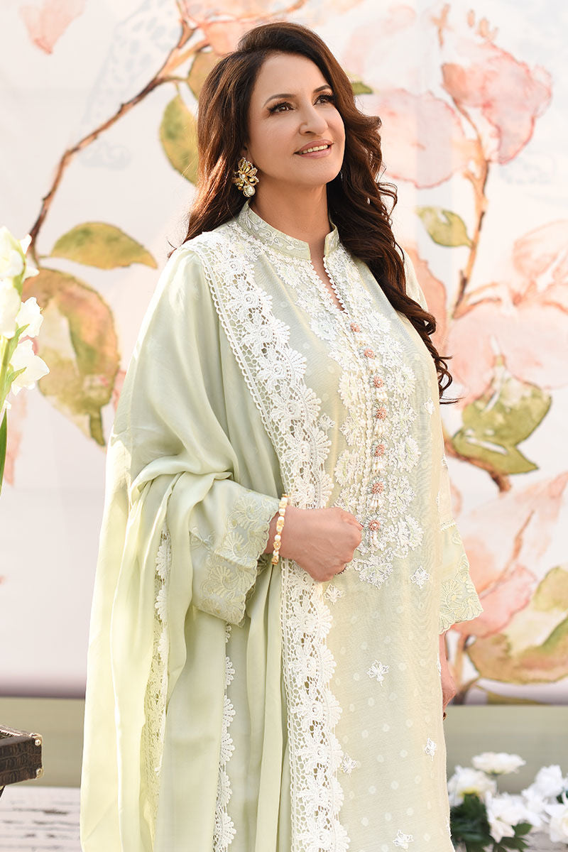 Sehr - Green - Shirt And Dupatta