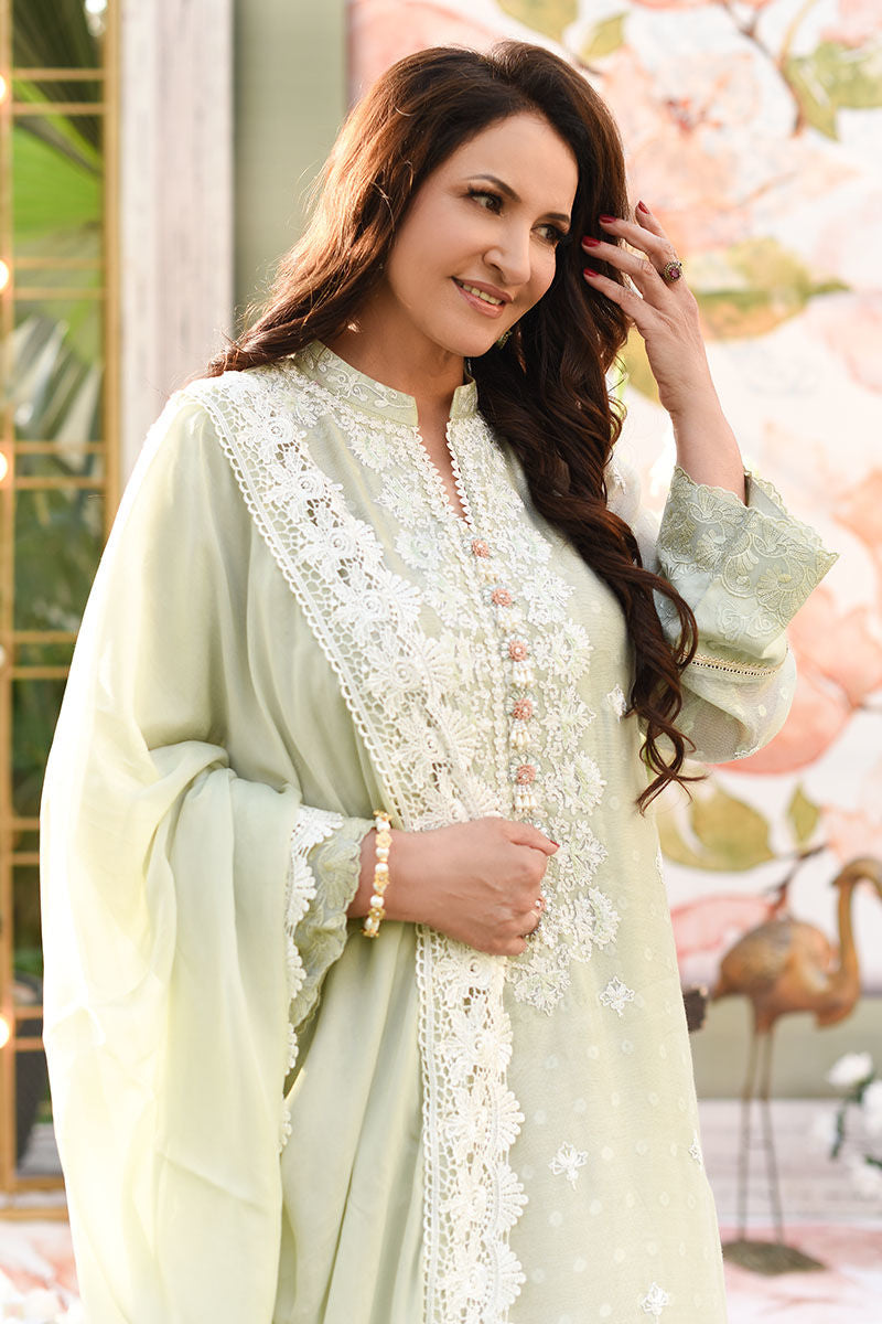 Sehr - Green - Shirt And Dupatta