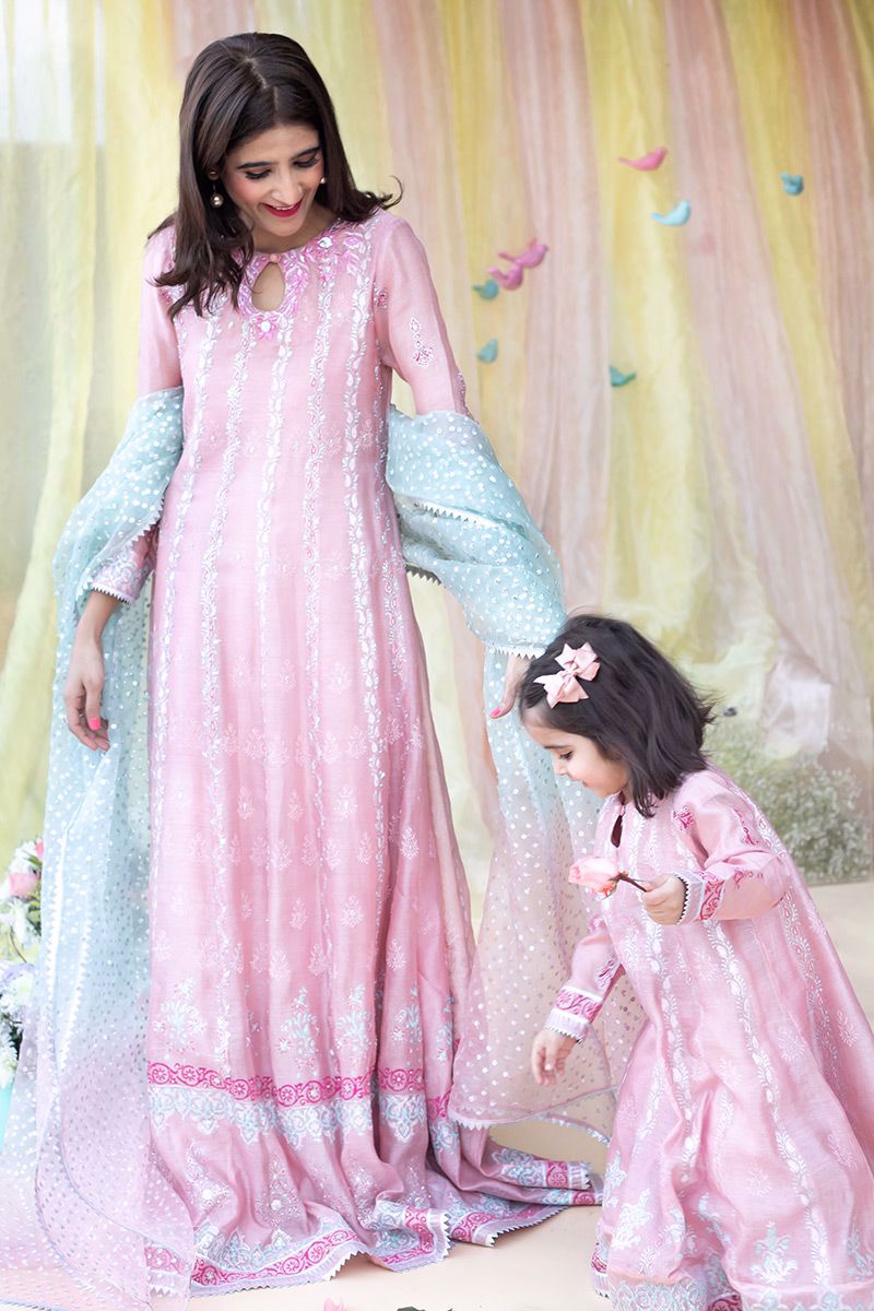 Orchid Tint Kalidaar and Dupatta With Pants
