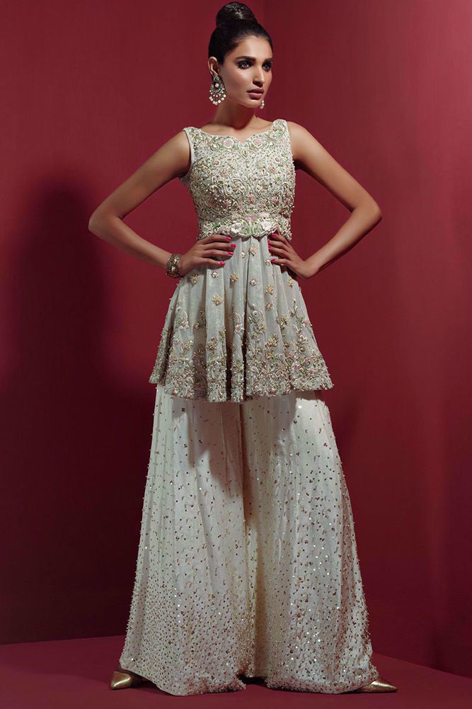 Ivory peplum