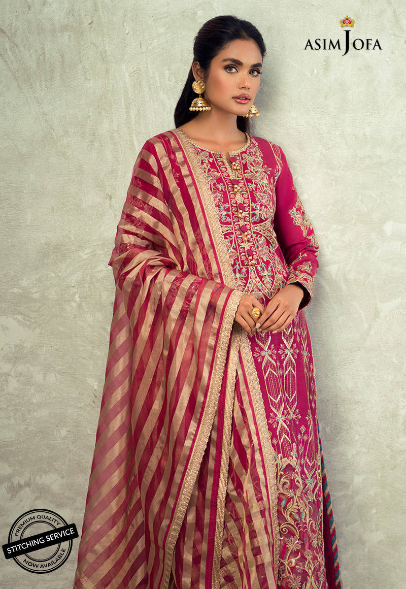 AJLE-23 EMBROIDERED CHIFFON 3 PCS