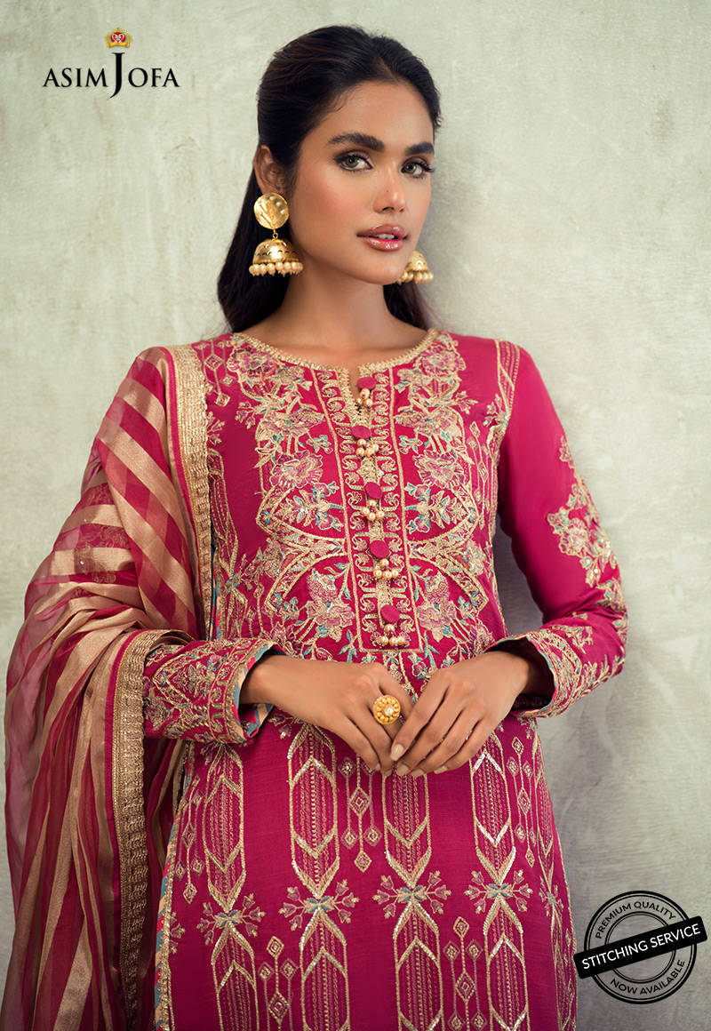 AJLE-23 EMBROIDERED CHIFFON 3 PCS
