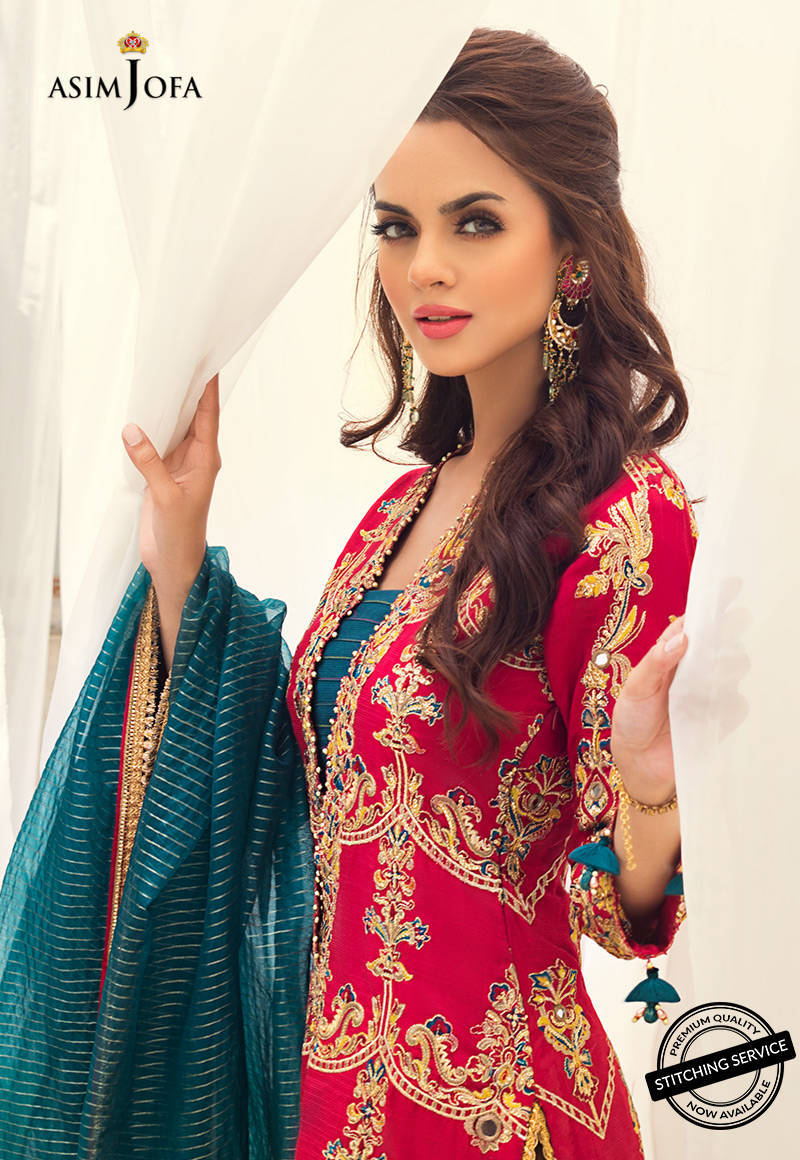 AJLE-20 EMBROIDERED SILK 3 PCS