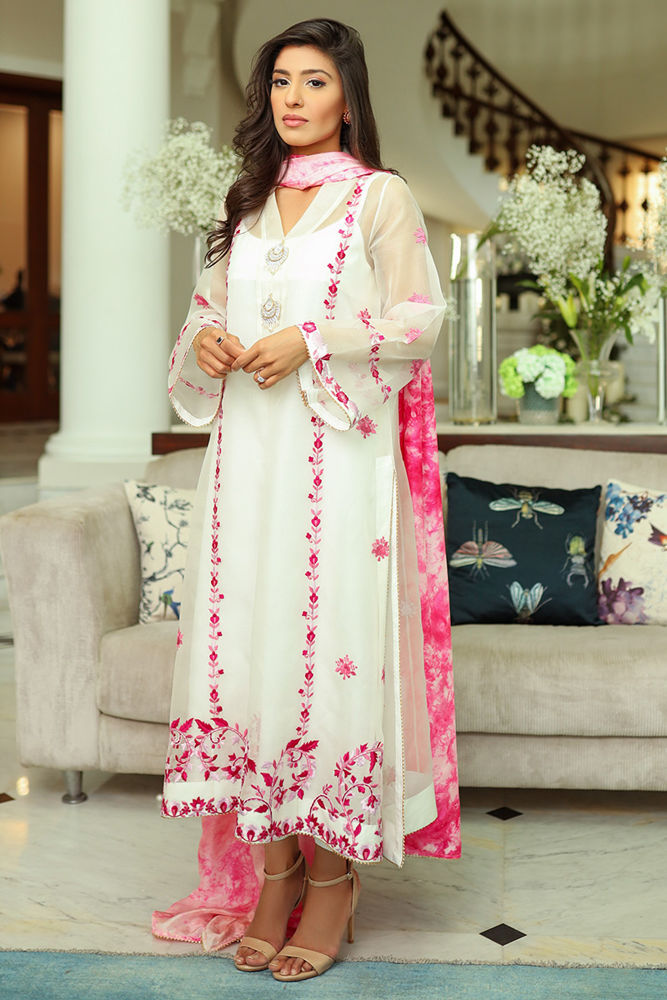 Pearl Essence Shirt and Dupatta With Pants