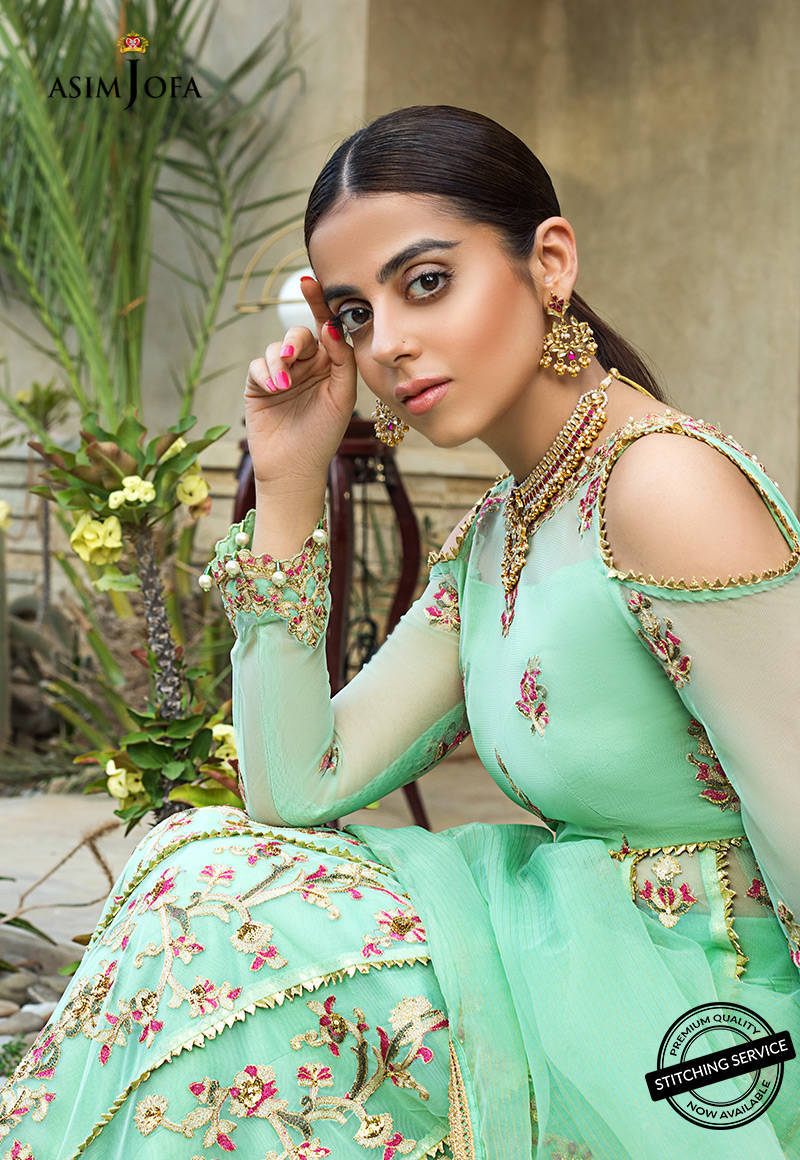 AJLE-14 EMBROIDERED SILK 3 PCS
