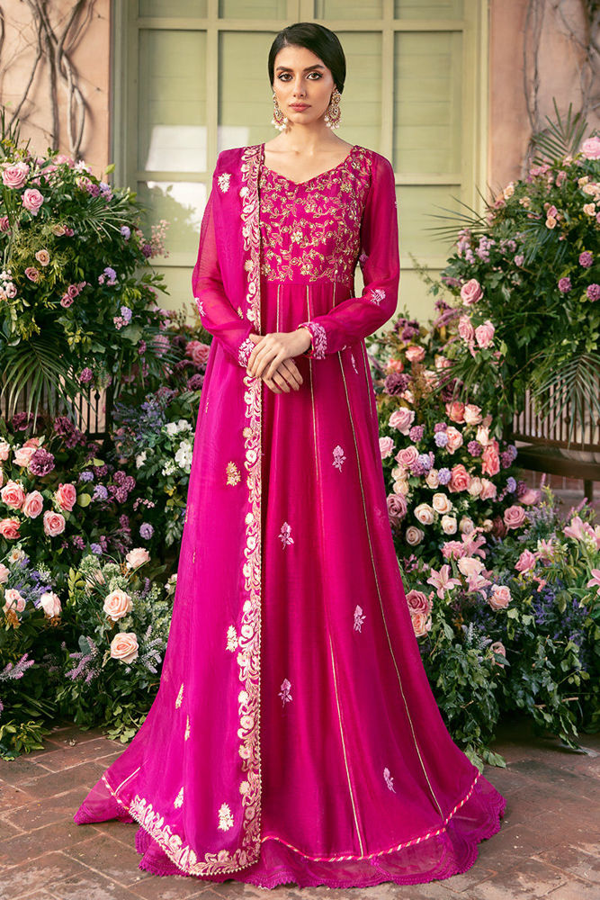 French Rose Kalidaar and Dupatta