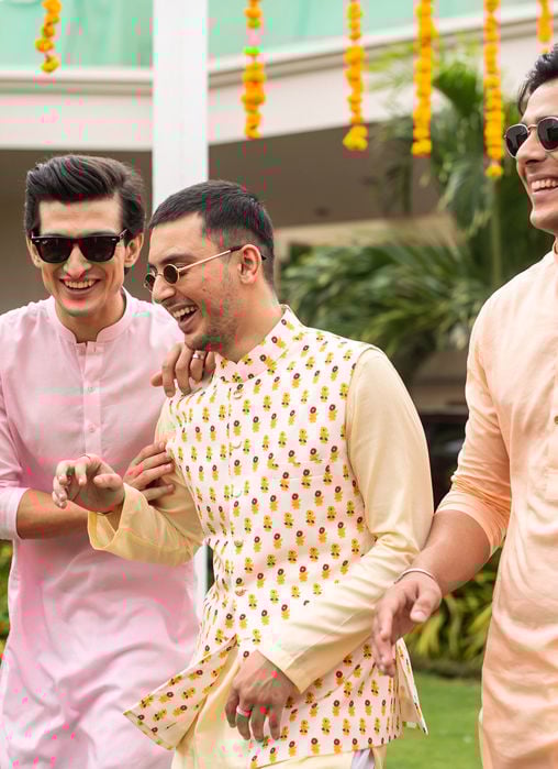 Hussain Coral Kurta And Pajama