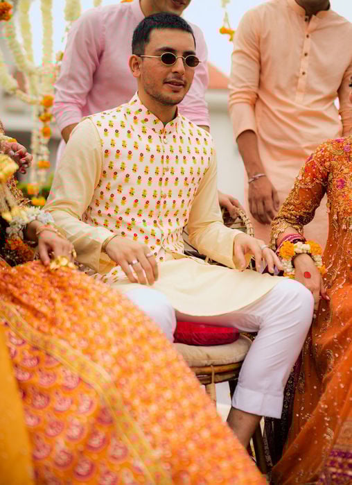 Hussain Coral Kurta And Pajama