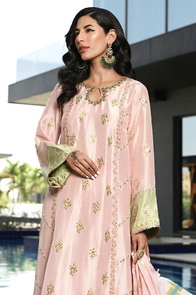 Crystal Rose Shirt and Dupatta