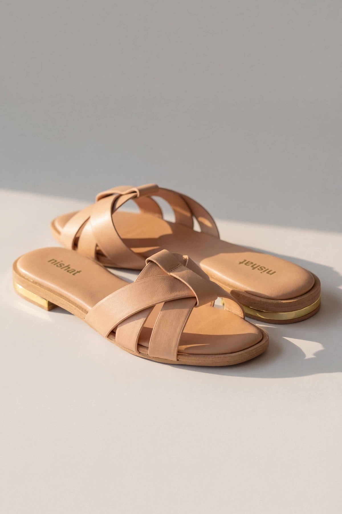 Beige Chappal-445202918