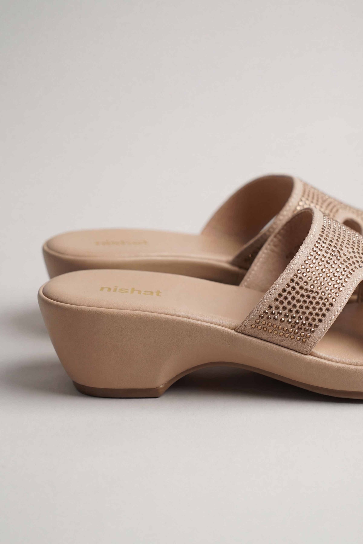 Dark Beige Wedges-445352918
