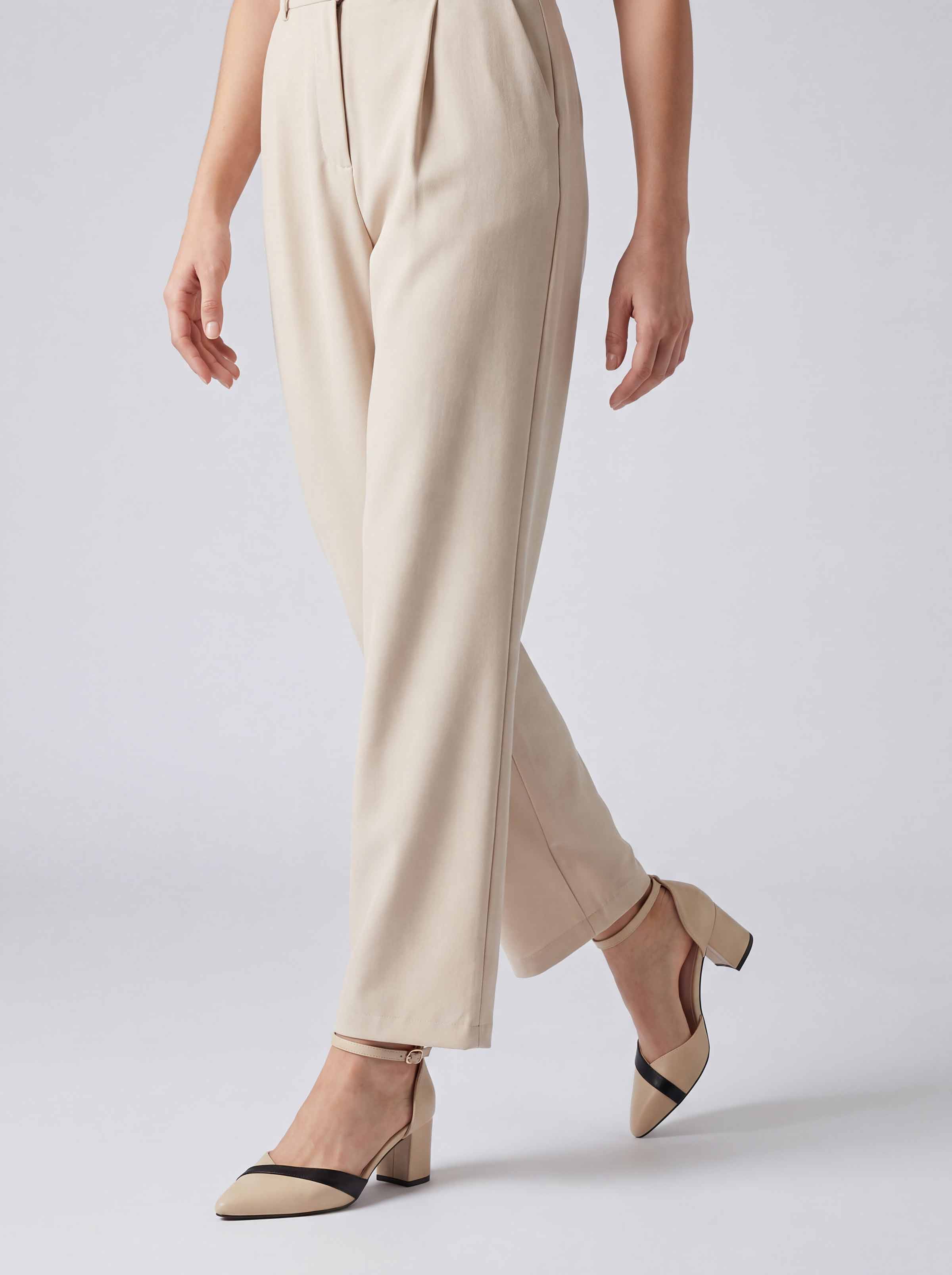 Dyed Pants-Nude