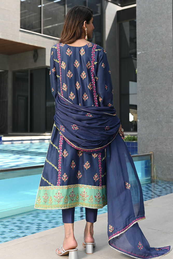 Blue Sapphire Shirt and Dupatta
