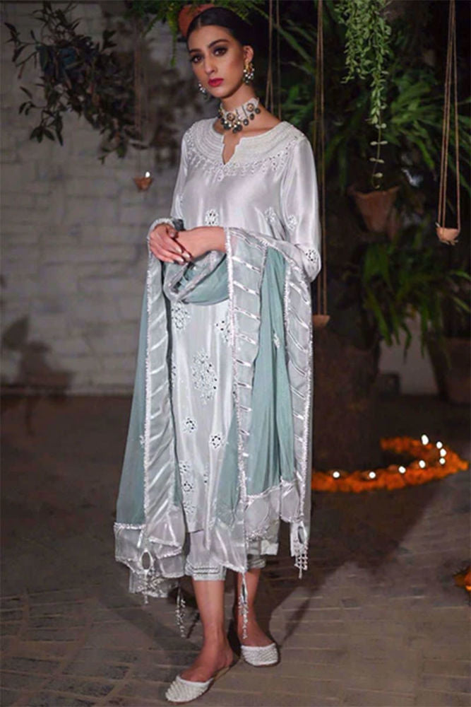 Chandni - Chandni - Plain Pure Silk Pants