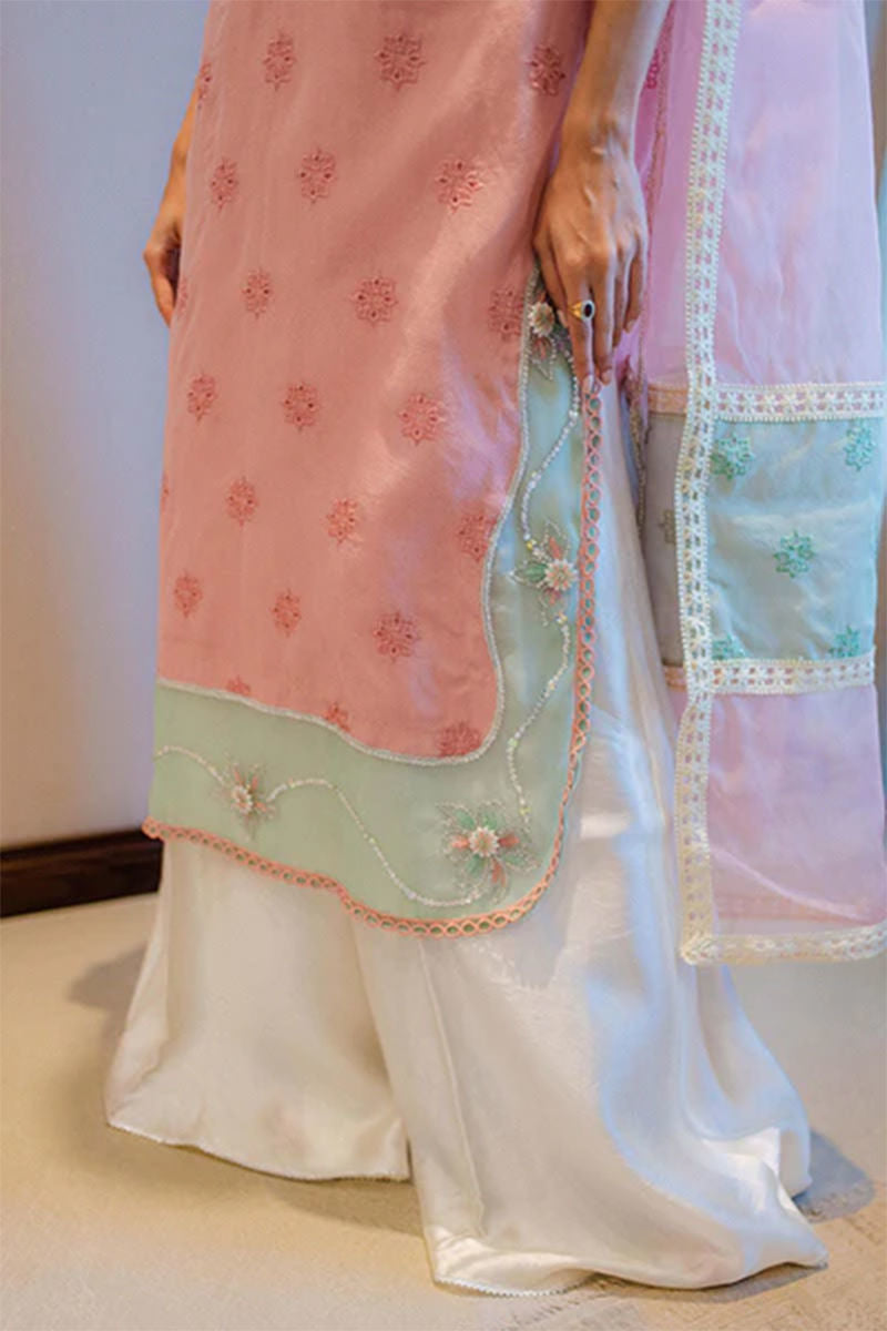 Crystal Blush - Shirt And Dupatta