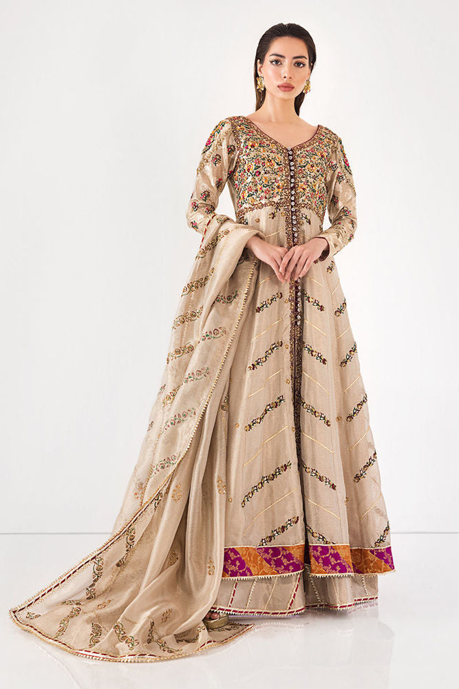 Metallic affair with Fine Embroidery | Ansab Jahangir