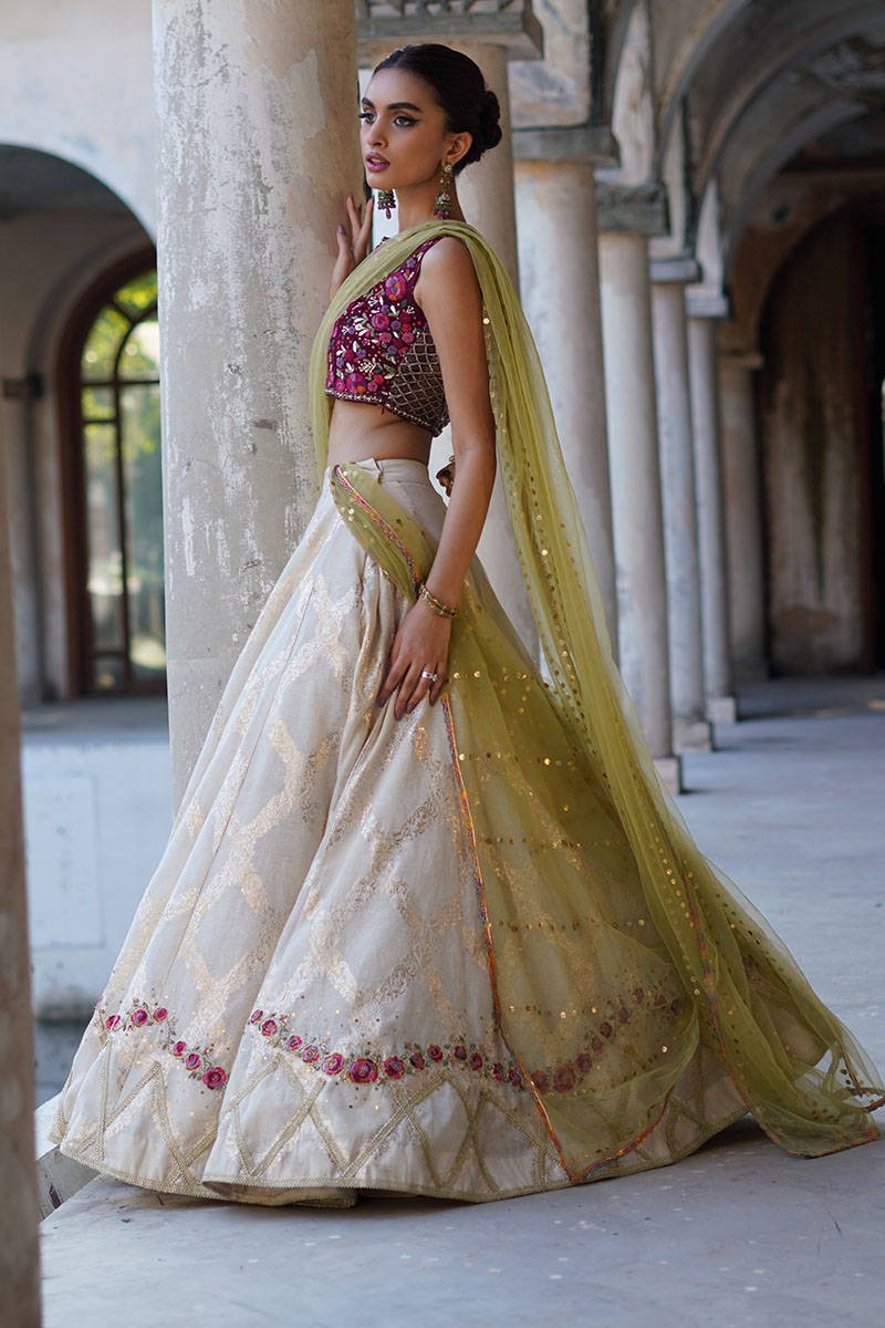 Trellis Rose Lehnga Choli