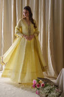 Lemon Rose Peshwas With Dupatta