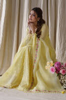 Lemon Rose Peshwas With Dupatta