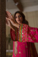 Crimson Festive With Dupatta And Pants