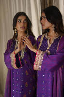 Purple Festive With Pants And Dupatta